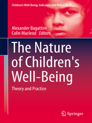 cover image of The Nature of Children's Well-Being